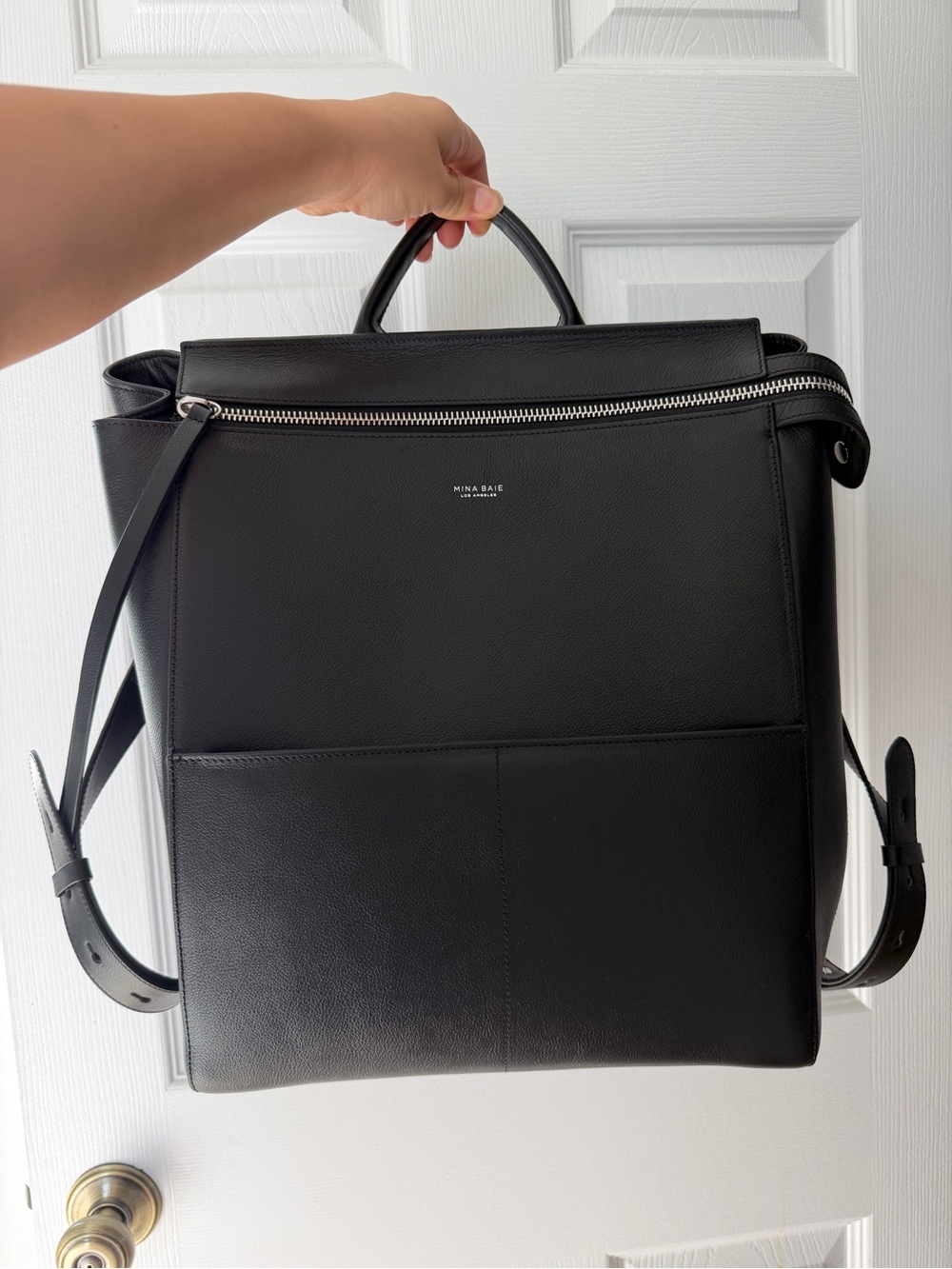 Mina Baie Harper Backpack Leather Full - EUC